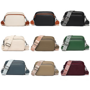 MOJOYCE Classic Leather Crossbody Bag for Women Elegant Shoulder Bag for Casual and Travel Use in Neutral Colors