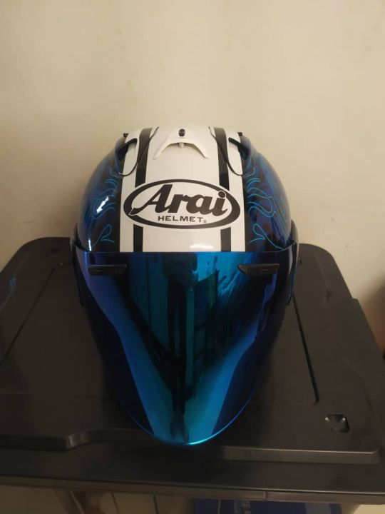 HOT Arai Ram Warna Helmet Mhr Helmet MHR Ram Blue Riptide