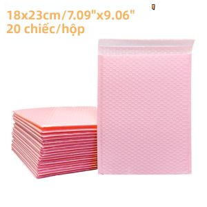 20 Chiếc Màu Hồng Trung Bình Bong Bóng Bưu Phẩm 18X23Cm Đệm Phong Bì Cho Quần Áo Nữ Cửa Hàng Trực Tuyến Boutique Vận Chuyển Bảo Vệ Đáng Tin Cậy