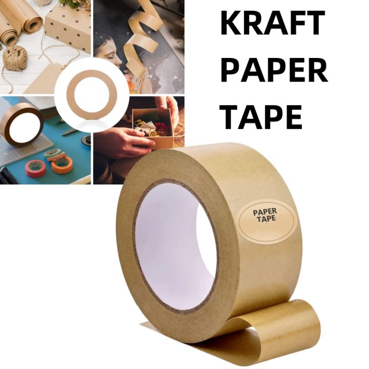 1 Rolls Brown Kraft Paper Tape, Strong Picture Frame Backing Tape