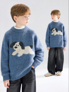 MUCMUKN | Gradient Color Filament Jacquard Warm Fluffy Knit Sweater