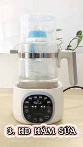 Máy đun nước GLUCK GP21 đa chức năng đun nước đun sôi và khử clo rã đông tiệt trùng bình sữa giữ ấm sữa giữ ấm nước để pha sữa nấu các loại trà