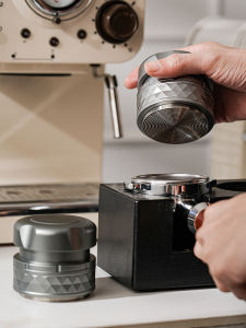 Coffee Tamper Italian Coffee Machine Stainless Steel Constant Pressure Coffee Distributor Two-in-One Adjustable 58mm Neutral