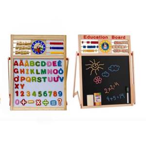 Bảng Education Board/Bảng nam châm từ tính/ Bảng gỗ Viết 2 mặt Thông Minh