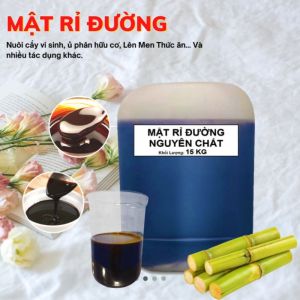 Chế Phẩm Vi Sinh MẬT RỈ ĐƯỜNG Nguyên Chất - Can 15kg: Nuôi Cấy Vi Sinh Ủ Phân Bón Hữu Cơ Lên Men Thức Ăn Chăn Nuôi Xử Lý Nước Thải