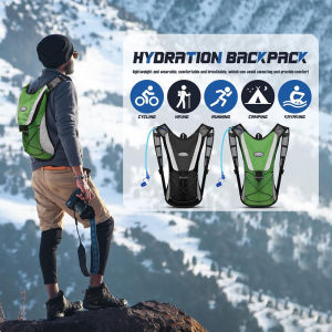 1PCS Lightweight Hydration Backpack - Insulated Water Bladder Pack for CyclingHikingRunning- Adjustable Design for Men & Women