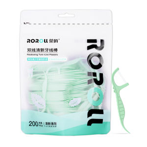 ROROLL | FRESH BREATH THIN CARIES-RESISTANT DENTAL FLOSS 200 Pieces