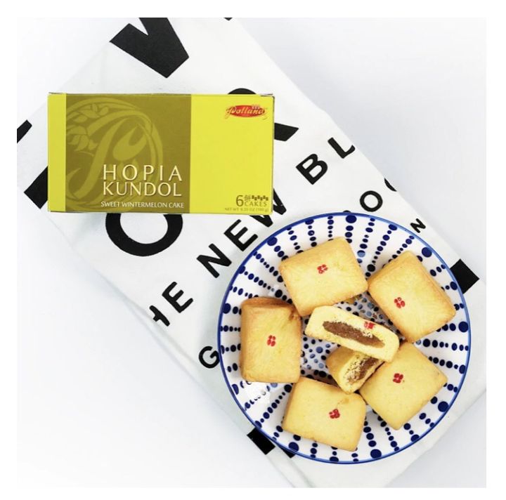 DMT43 Polland Hopia Kundol snacks ready to eat  biscuits crackers 6pcs in a box 30days shelf life