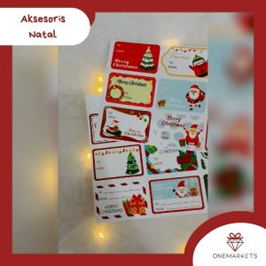 Stiker Christmas - Tempelan Stiker Natal - Aksesoris Ucapan TAG106