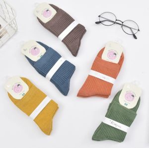 Kaos Kaki Wanita Meizu Solid Color Cotton Summer Women Socks YSCH36