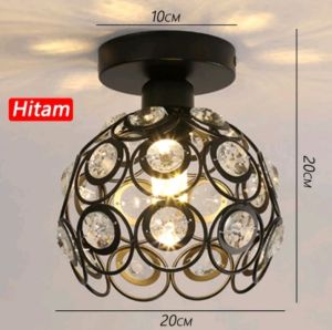 Ring kristal kap lampu gantung or silling kap lampu langit-langit