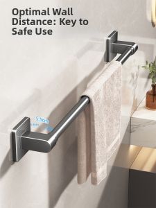TEM | Wall-mounted No-drilling Towel Rack 6 Units