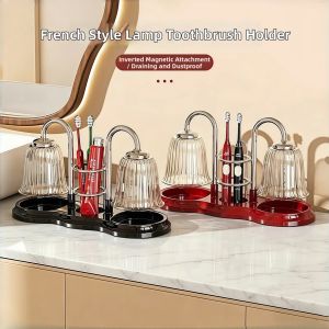 HALEXIONG | French Style Bathroom Organizer Toothbrush Tumbler Holder