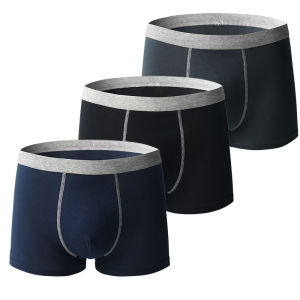 3-Pack Boys Boxer Briefs Breathable Teens Underwear High Quality Cotton Panties Elastic Teenagers Boxers Shorts Solid Knickers