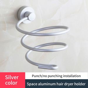 Hair Dryer Organizer Rack Bathroom Hairdryer And Straightener Holder Wall Mounted Shelves Accessories Blower Shelves WB8022