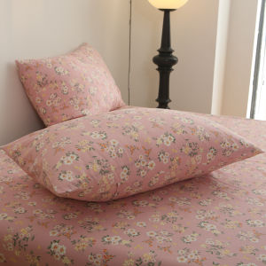 Pure Cotton Diagonal Stripe Bed Sheet Single Piece Cartoon Floral Pattern Quality Homeware from Mainland China by Summer Arrival