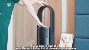 Quạt Không Cánh Kèm Máy Lọc Không Khí ULTTY SKJ-CR021 Quạt Mát 9 Cấp Gió Máy Lọc Không Khí Bộ Lọc HEPA H13 Loại Bỏ 9997% Bụi Mịn Vi Khuẩn Nhập Đức BH 24 Tháng