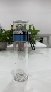 ถ้วยชาขนาด 500 มล. ผนังสองชั้นแก้วบอโรซิลิเกตคุณภาพสูงพร้อมที่กรองชา