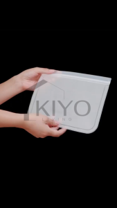KIYO Kantong Penyimpanan Makanan Silikon Ramah Lingkungan Silicone Food Bag Reusable Zip Lock