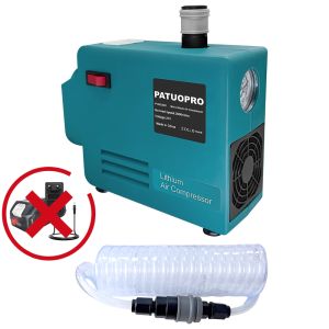 Cordless Woodworking Air Compressor Portable High Pressure Air Pump With Pressure Gauge For Makita 18V-21V Battery(No Battery)