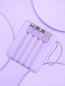 Small Power Bank Portable Charger with Built in Cable Mini Powerbank Fast Charging 120W 20000mah CCC