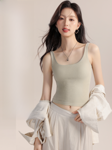 MiiOW | Áo ba lỗ không dây có đệm ngực Áo ba lỗ định hình ngực mùa hè Áo ba lỗ không dây Áo ba lỗ nữ Áo ba lỗ gợi cảm Áo ba lỗ mặc trong