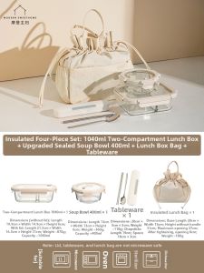 MODERN SWEETHOME | Microwaveable Food Storage Sectioned Lunch Box