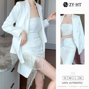 ชุดเซ็ต 2 ชิ้น ผญ เสื้อสูทเสื้อคลุม เดรสเกาะอก เดรสรัดรูป เดรสออกงาน ชูดผู้หญิง 9264 ชุดหมอนผู้หญิง ZY.HT EraVogue