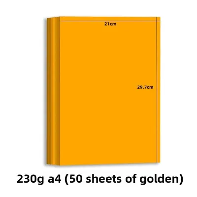 Colorful Multifunctional Card Paper 230g A4 Hard Card Paper 100 Sheets Drawing Handcraft Cover 3D Book Paper from China