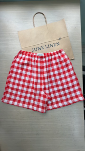 Quần đùi nữ Xô Muslin cao cấp có túi. JUNE LINEN Q15