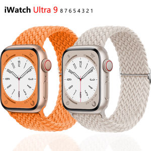 For Apple watch band 44mm 40mm 45mm 49mm 41mm 45 mm correa Braided Solo Loop bracelet iWatch series 8 9 3 se 5 6 7 Ultra 2 Strap