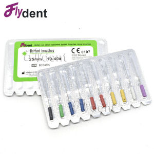 Dental Root Canal Cleaning Dental Broaches Barbed Broaches For Root Canal Prepare 25mm Nerve Broches