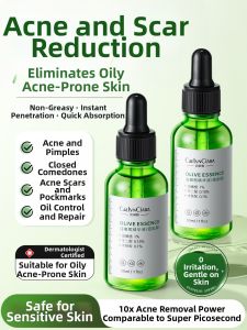 Olive Leaf Extract Essence Liquid for Acne Scar Fading Facial Treatment Blackhead Removal Open Pores Suitable for Men And Women