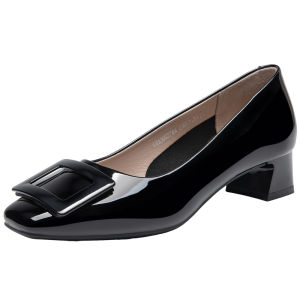 DUSTO | New Autumn Work-friendly French Style Buckled Square-toed Pumps