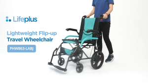 Lifeplus PHW863 Ultra Lightweight Wheelchair Aluminium Frame 11kg 20" Wheels | No.1 wheelchair supplier in Singapore Lifeplus Ultra Light Flip Up Ultralight Wheelchair - Lazada