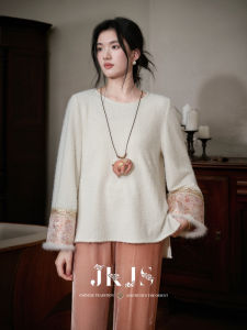 JK＆JS | Womens High-end New Chinese Style Long Sleeve Underwear Sweater