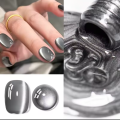 Bộ Sơn Móng Tay Gel Mắt Mèo 12ML Làm Trắng, Dạng Hạt Thủy Tinh, Dành Cho Móng Đen, Họa Tiết Mắt Mèo Xám Dễ Thương, Bộ 1-21 Món, Gốc Nhựa.. 