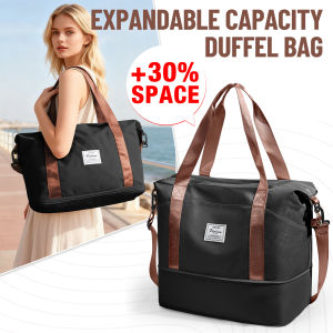 Travel Tote Bag Set for Women Lightweight Multipurpose Overnight Duffle with Wet/Dry Separation Travel Clothing Storage Bag