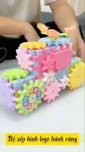 Đồ chơi Lắp Ráp Bánh Răng Vòng Xoay Chuyển Động 83 Chi Tiết - Lego Xếp Hình Thông Minh