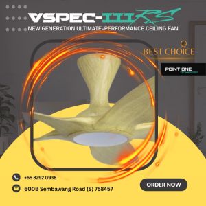 PO ECO CYCLONE VSPEC-III RS 5Blades Pine Wood Hugger SMART WIFI  EC Motor Ceiling FAN 48/62in Dimmable 3-Tones LED Light Google Tuya smart life