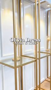 Aline Gamis Wanita Olivia Dress Matt Rayon Gamis Anggun Sweet Pink AL06