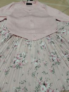 maxi dress plisket import zarawomen