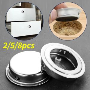 2/5/8pcs Embedded Pulls Flat Circular Handle Used for Furniture Doors Such as Wardrobes Cabinets Drawers Etc
