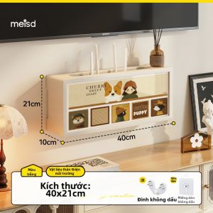 MEISD | Tổ Chức Dây & Router Treo Tường Không Cần Khoan