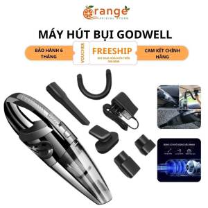 Máy hút bụi cầm tay GODWELL mini cao cấp 6 chi tiết Máy hút bụi không dây bảo hành chính hãng Máy hút bụi oto nhà cửa tiện lợi