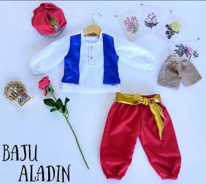 Baju Aladin / Kostum Aladin / Kostum Newborn / Kostum Studio Foto / Baju Bayi Lucu / Baju Karnaval