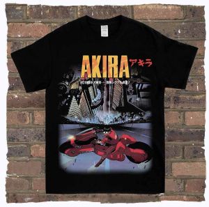 Akira Vintage Poster Tee Akira Tokey Men Women Oversized Y2K Anime Manga T Shirt Streetwear Harajuku Tops Female Male Clothing