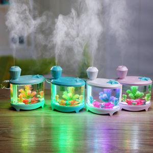Máy Khuếch Tán Tinh Dầu - Máy Phun Sương Tạo Độ Ẩm Không Khí Hình Bể Cá Mini