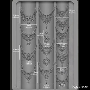 1Pcs 3D Lace Flower Silicone Nail Art Mold Vintage French Laces Nails Carving Template DIY Decorations Manicure Stencils Tools