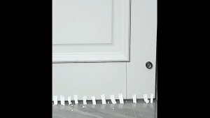 1M Rubber door bottom sealing strip with adhesive backing provides windproof soundproof insect-proof